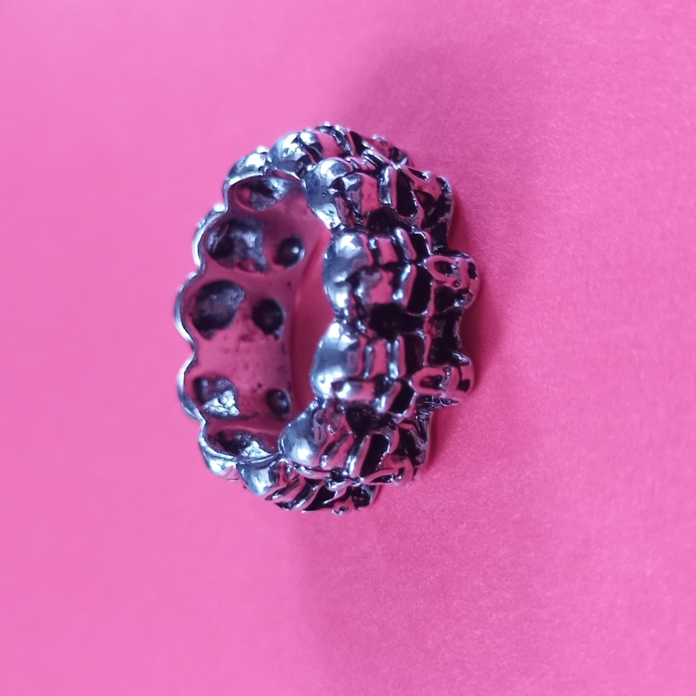 Infinite Skulls Heavy Metal Skull Gothic Biker Punk Ring Hip Hop Medieval - Picture 4 of 4